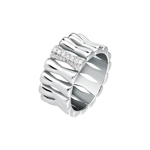Morellato anello donna in argento 925‰ riciclato, collezione essenza