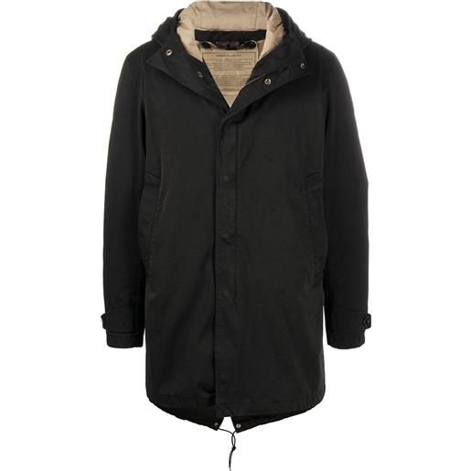 Ten C cappotto imbottito con cappuccio - nero