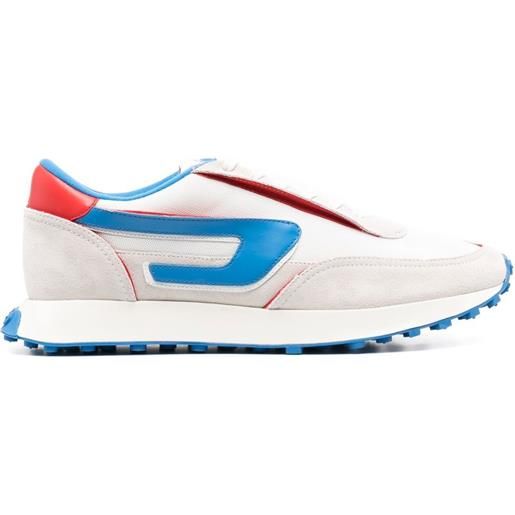 Diesel slippers s-racer lc con applicazione - bianco