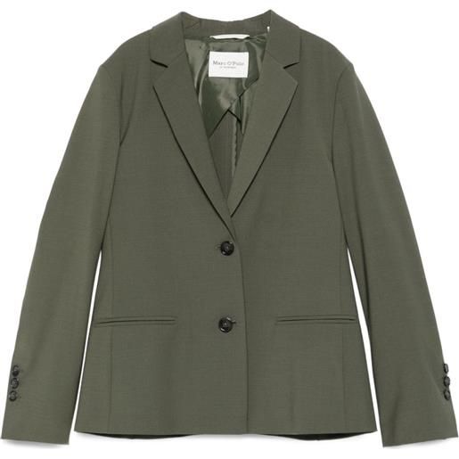 Marc O'Polo blazer con revers classici e bottoni - verde