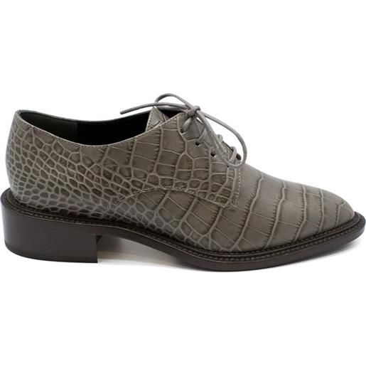 Walter Steiger oxford in pelle - grigio