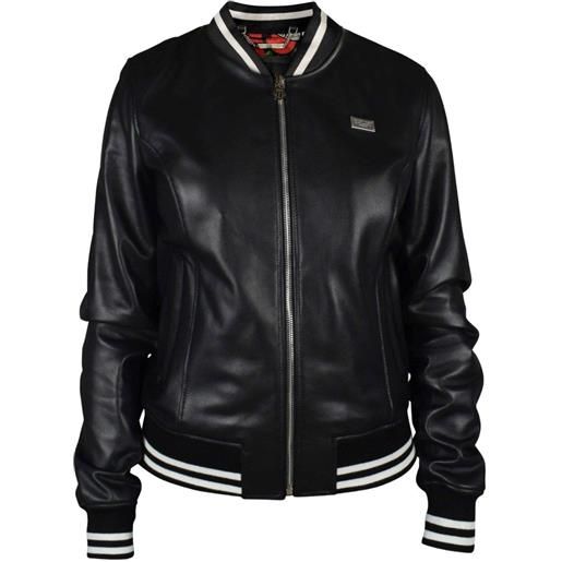 Philipp Plein bomber elasticizzato - nero