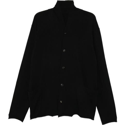 Devoa cardigan con scollo a v - nero