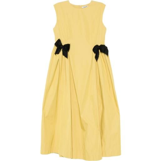 Parlor abito midi smanicato - giallo