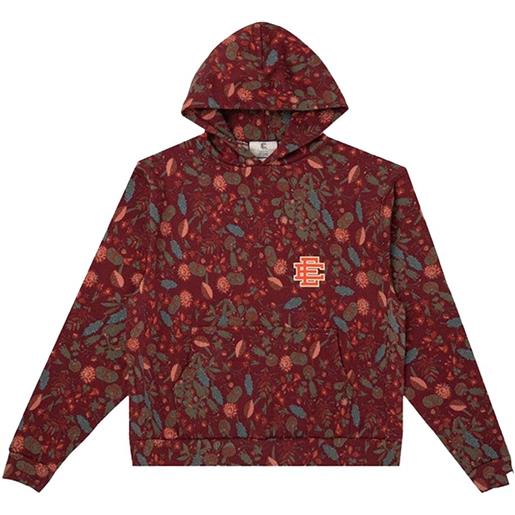 ERIC EMANUEL felpa a fiori con cappuccio - rosso