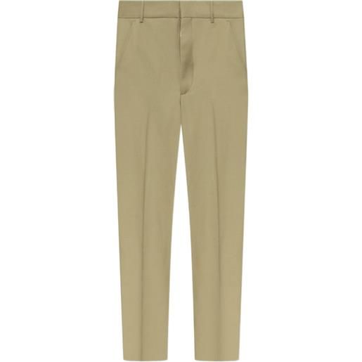 Kenzo pantaloni sartoriali con pieghe - verde