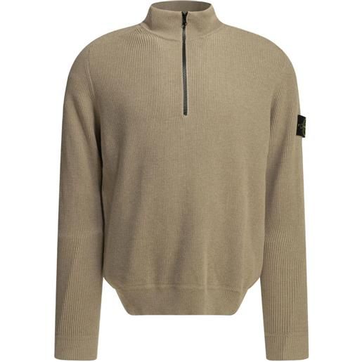 Stone Island felpa con zip - toni neutri