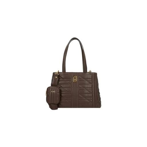 Liu Jo borsa a spalla tote medium af3120e0426 marrone scuro marrone