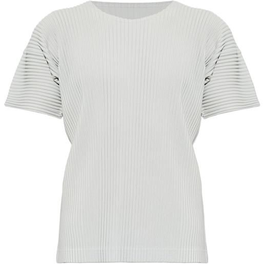 Homme Plissé Issey Miyake t-shirt plissé - grigio