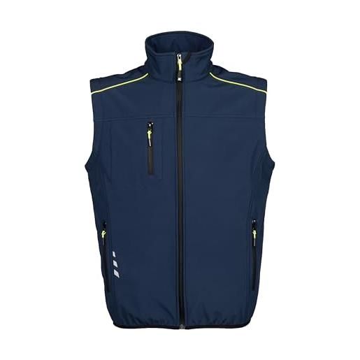 Generico james ross collections-gilet unisex pinzolo in softshell impermeabile giubbotto smanicato e chiusura a zip intera, black-xl