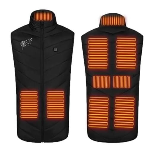 HEONSATI gilet riscaldato uomo moto giacche termoriscaldato curvy giubbotti senza maniche termica giubotti caldo gilet riscaldati uomo giacchetto invernali slim fit gilet riscaldato uomo lavoro