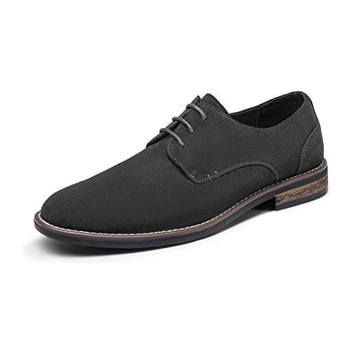 Bruno Marc scarpe eleganti oxford uomo stringate derby basse oxford vintage elegante, size 48, grigio, urban-08-e