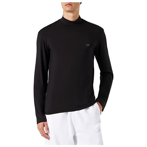 Emporio Armani felpa da uomo soft modal, nero, xl