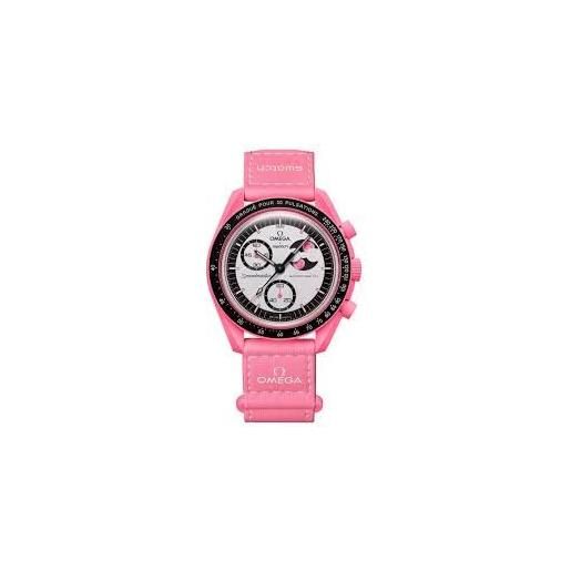 Swatch orologio da polso moonswatch omega x mission to the pink moonphase