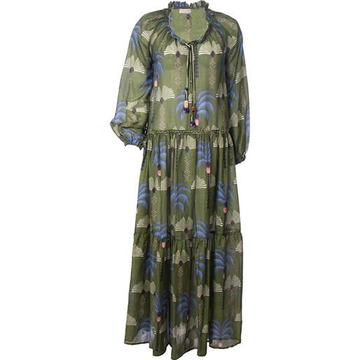 ANJUNA kaftano caterina di ANJUNA palm/gre verde donna