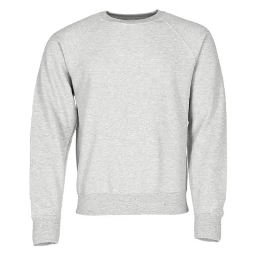 Fruit of the loom - felpa con maniche raglan, da uomo (confezione da 1), grigio, l