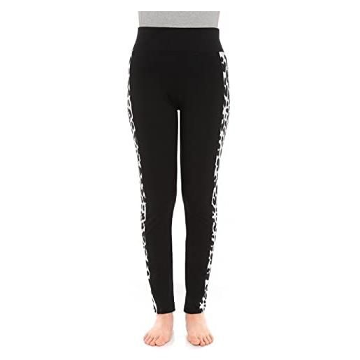Moschino pantalone nero donna a4313 dalmatian fantasy (l)
