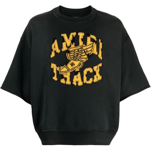 AMIRI felpa con applicazione - nero