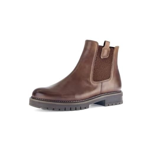 Gabor stivaletti chelsea da donna, comodi e larghi, camel 53, 38.5 eu weit