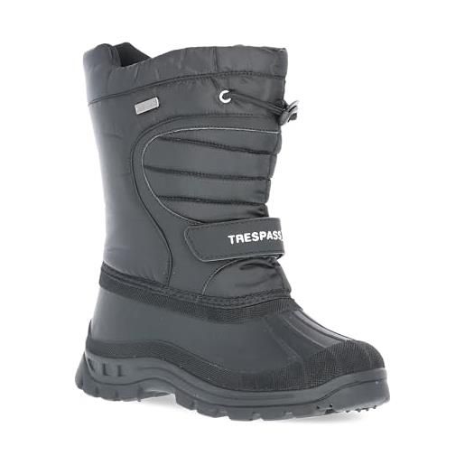 Trespass dodo - stivali da neve unisex adulto, nero (black black), 39 eu