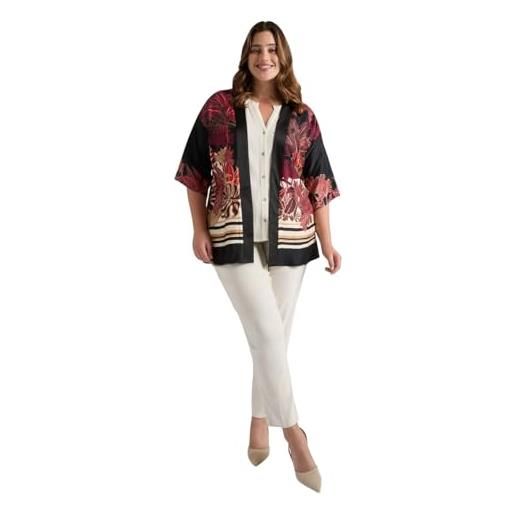 FIORELLA RUBINO: pantaloni new york misto lino curvy size bianco stagione primavera estate 2025. 