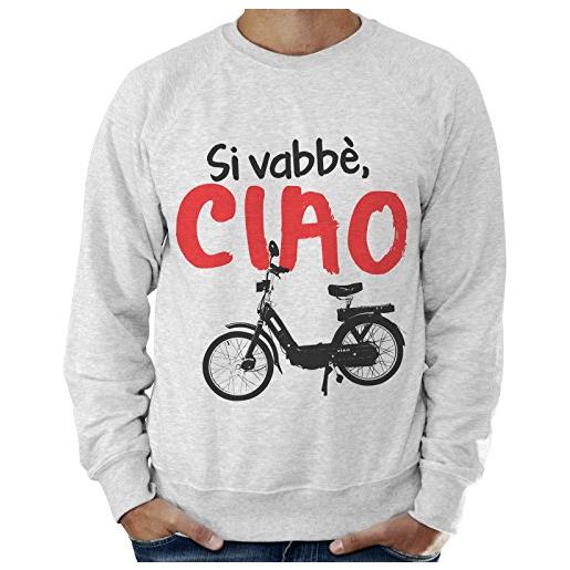thedifferent felpa uomo leggera si vabbe ciao idea regalo
