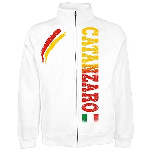 Vestipassioni generico giacchino catanzaro felpa ultras tifosi città italiane 5 colori(xl, bianco)