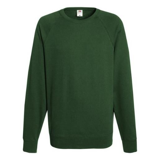 Fruit of the Loom - felpa da uomo - multicolore, verde bottiglia, l