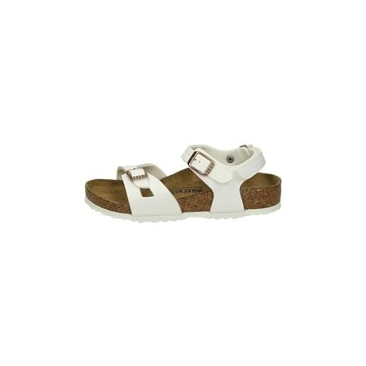 Birkenstock rio kids ciabatta argentata da bambina 1029468