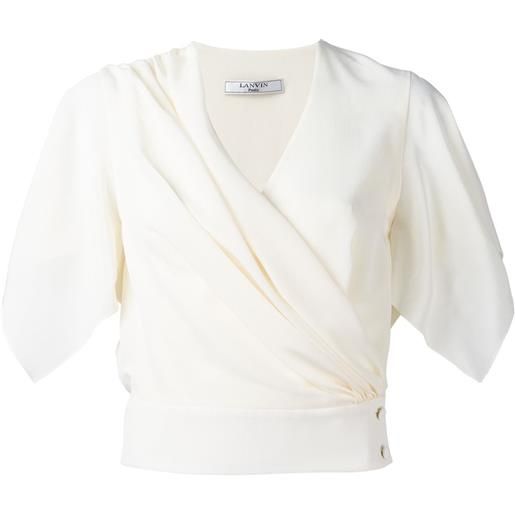 Lanvin wrap blouse - bianco