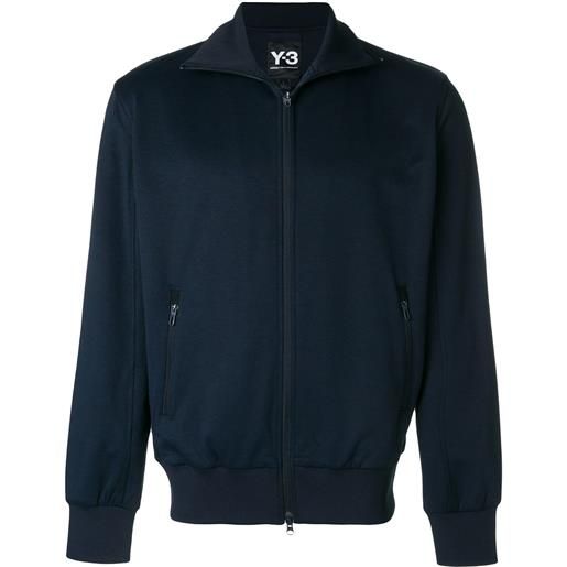 Y-3 felpa con zip - blu