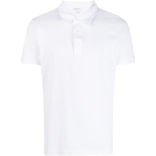 Sunspel polo a maniche corte - bianco