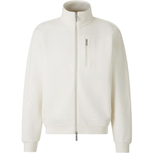 Herno felpa con zip - bianco