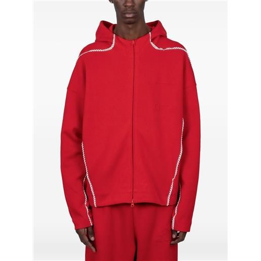 adidas x arte antwerp felpa con zip - rosso