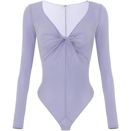 Elisabetta Franchi body con nodo - viola