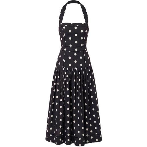 Nicholas abito vivianne - black white polka-dot - nero