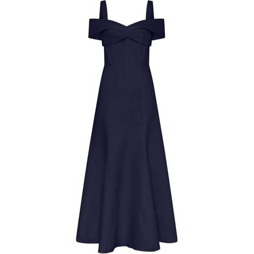 Nicholas ivana off-shoulder dress - blu