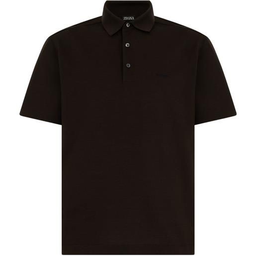 Zegna polo a maniche corte - marrone