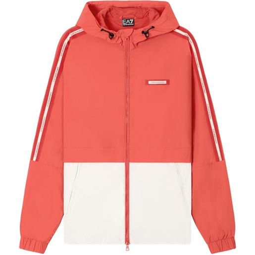 Ea7 Emporio Armani giacca con design color-block - rosso