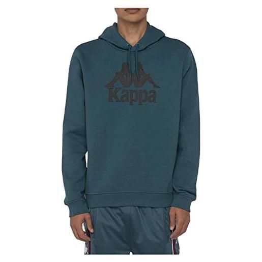 Kappa felpa con cappuccio blue petrol 303l0r0 939 s