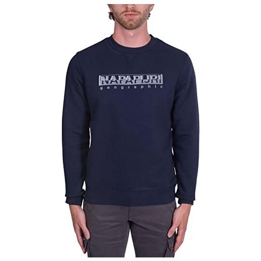 NAPAPIJRI - felpa buri uomo con badge logo - taglia xl
