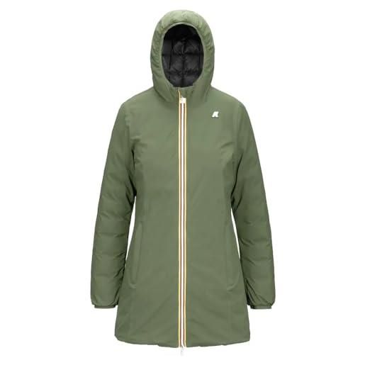 K-Way giaccone donna denise st thermo reversible green c-black p b t tg 8
