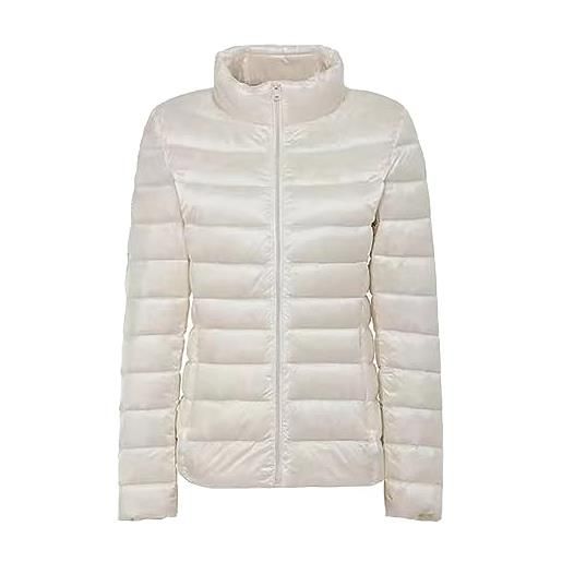 HEONSATI piumino da donna trapuntino leggeri slim cappotto 100 grammi ultraleggero taglie forti giacca senza cappuccio invernale antivento imbottito piumini donna mezza stagione imbottiti giacconi caldo
