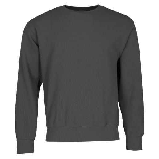 Fruit of the Loom felpa con maniche, colore: grafite, taglia: 2xl