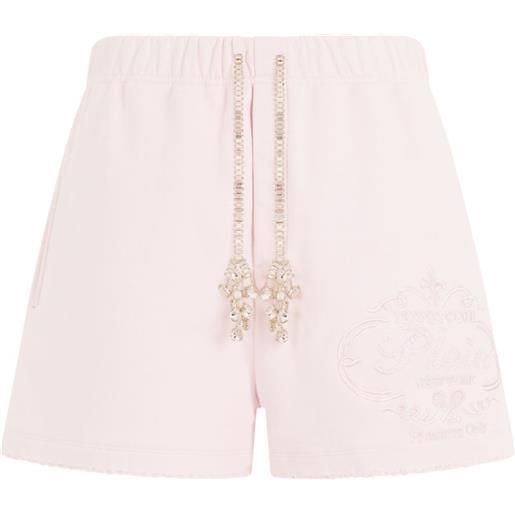 Philipp Plein shorts con vita elasticizzata - rosa
