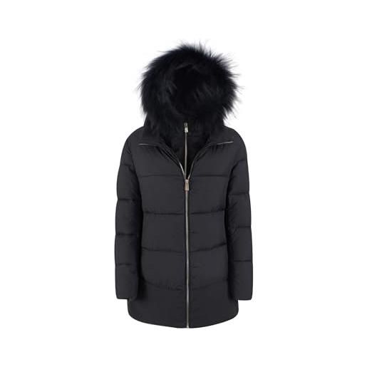 Yes Zee yes-zee giaccone imbottito con cappuccio donna nero