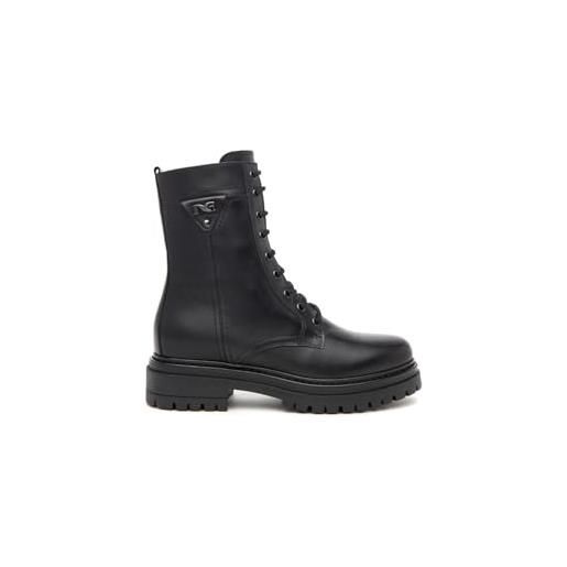 Nero Giardini i411832d anfibi donna in pelle - nero 40