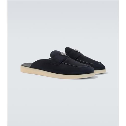 Prada mules in suede