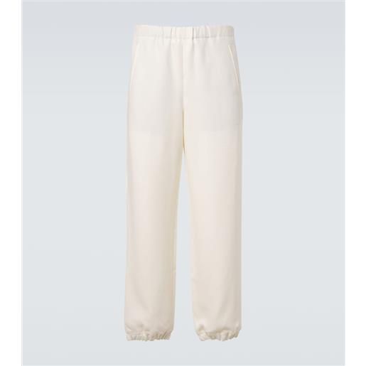God's True Cashmere pantaloni sportivi in lino con ametista