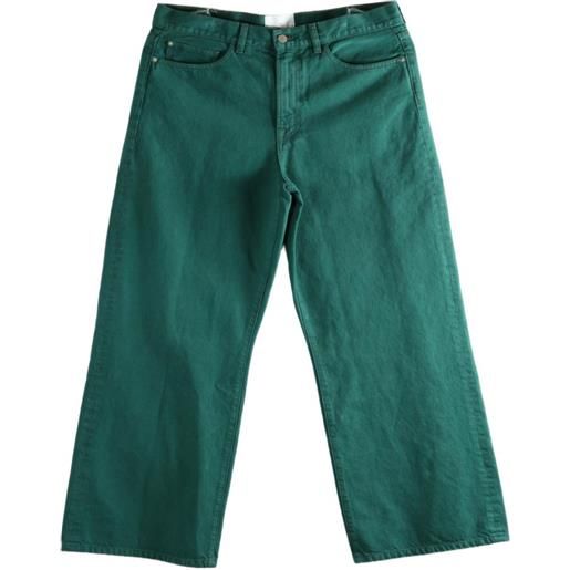 The Elder Statesman jeans hunter a gamba ampia - verde